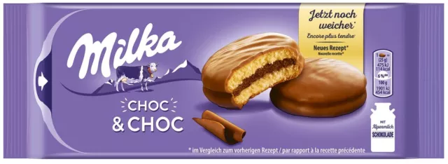 Milka Choc & Choc - Schokoladen Kuchen - Schoko Kekse - 175 Gramm