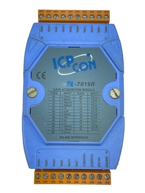 ICP CON I-7019R RS-485 Interfaccia Dati Acquisizione Analogico Modulo 8 Ch