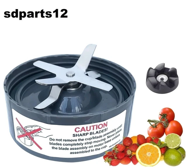 Lame De Rechange Pour Mixeur/blender - Acier Inoxydable 6 Ailettes - Compatible 600W/900W - Avec Joint