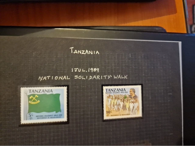 Tanzania 1989 Sg 665-666 Natonal Solidarity Walk Mnh