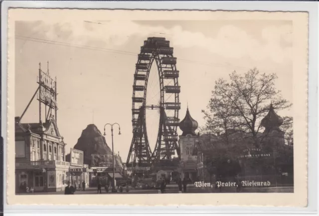 AK Wien II, Prater, Riesenrad, Eisvogel-Restaurant, 1940