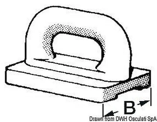 Coulisseau Nylon Randa 16 MM Marque Osculati 58.089.00