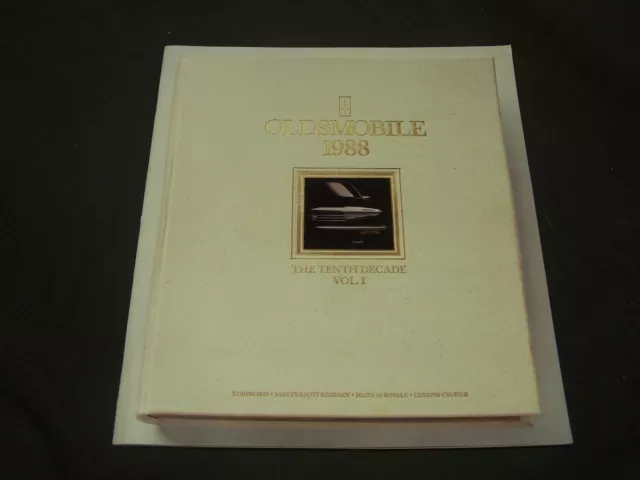 1988 Oldsmobile Dealer Sales Brochure 44 Pages Toronado Ninety - Eight Delta 88