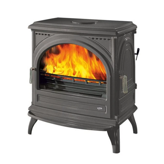 Poêle Multicarburant 8KW Crème Et Marbre - Cheminée Moderne Ivoire, Grand, Neuf