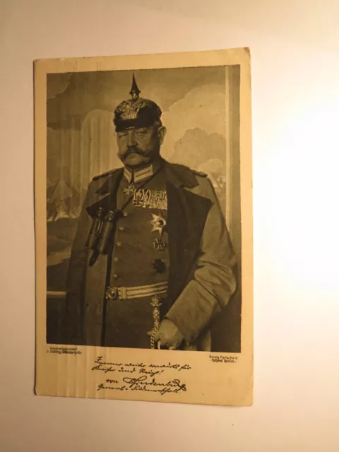 General-Feldmarschall / Generalfeldmarschall Paul von Hindenburg / 1915 Karte