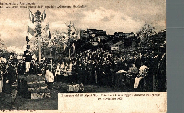 R. C. Santeufemia d'Aspromonte 1 Pietra Ospedale rincollata F. piccolo  spedita