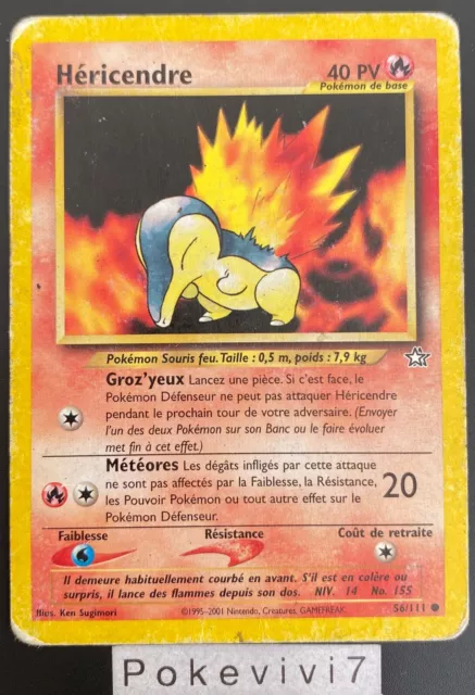 Pokemon Card HERICENDRE 56/111 Common NEO GENESIS Wizards FR USED