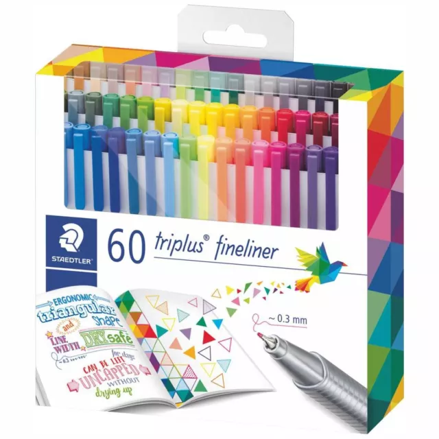 STAEDTLER Fineliner triplus 334 0,3mm 60 Farben