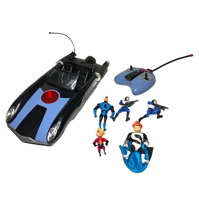 The Incredibles Remote Control Car Disney Pixar + Figures - Please Read