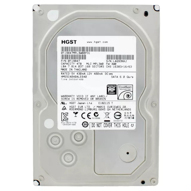 Disque Dur Western Digital RE4 Noir WD2003FYYS 2TB 7200U/Min 64MB SATA II 3.5 "