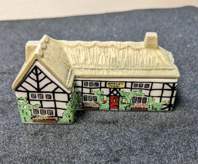VTG Whimsey on Why "Barley Mow" Miniature House Porcelain WADE ENGLAND #8