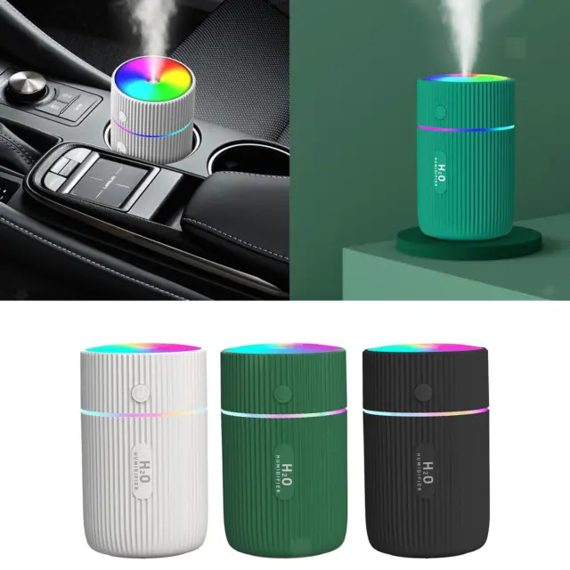 Mini humidificateurs de voiture Portable 7 couleur lumière de nuit, USB USB