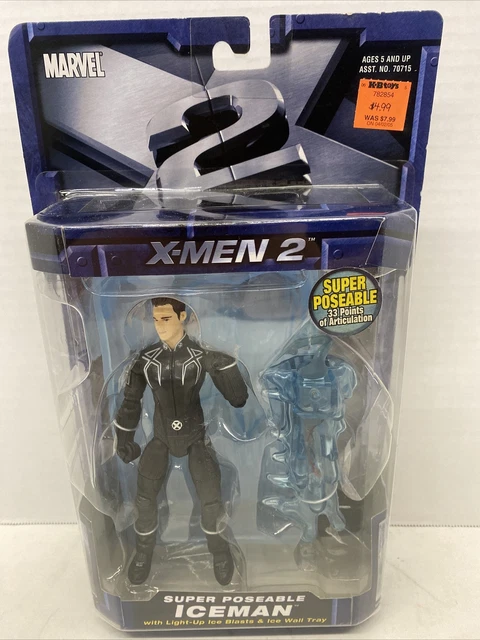 NEW X-Men 2 Movie X2 ICEMAN Bobby Drake Action Figure Marvel Legends Toy Biz