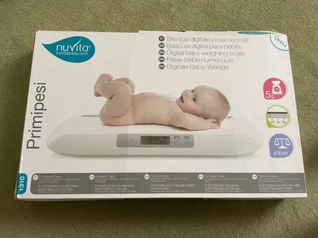 Escala de pesaje digital para bebé - Nuvita excelente estado