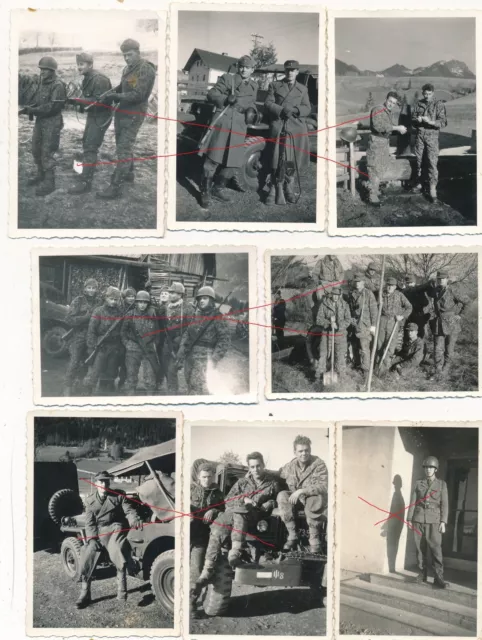 NR.47922 8 x Foto  Österreich Bundesheer  2, Republik Tarn Anzug  camo  6 x 9 cm
