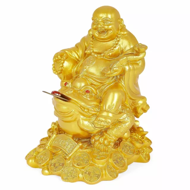 Feng Shui Hear No Evil Happy Face Laughing Buddha Figurine Home