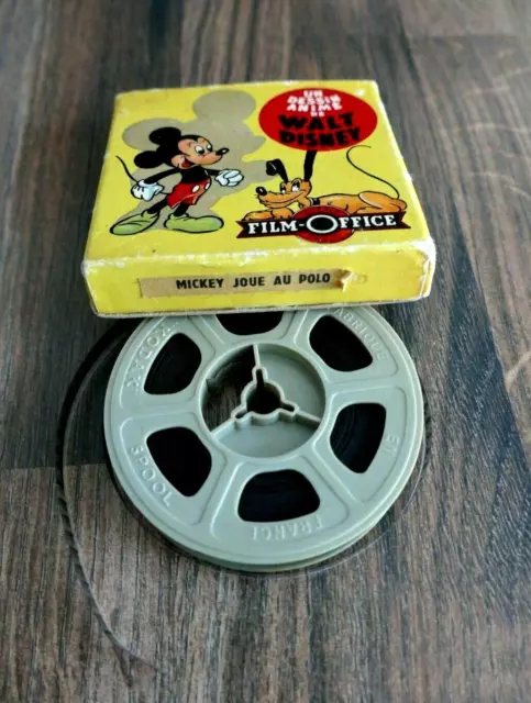 Film 8 mm Mickey joue au polo Edité par Film Office Paris - Dessin animé en 8mm