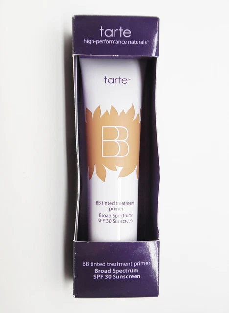 Primer de tratamiento tintado Tarte BB con protector solar de amplio espectro FPS 30, luz, 1 oz.