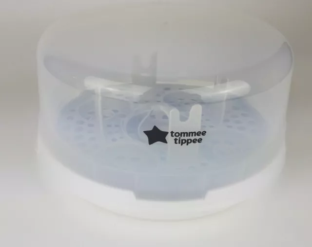 Tommee Tippee Microwave Travel Steam Baby Bottle Sterilizer, BPA Free - USED