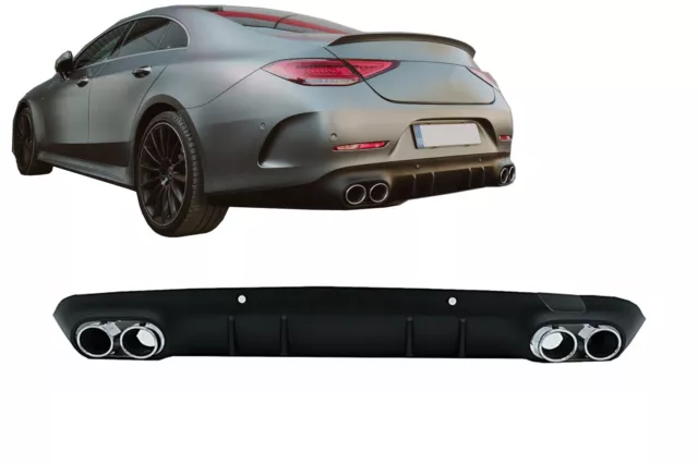 Diffuseur pour Mercedes CLS C257 18+ Embouts d'échappement CLS53 Look