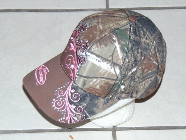 Team Realtree Womens Ladies Pink Camo Hat Hunting Camping Hiking