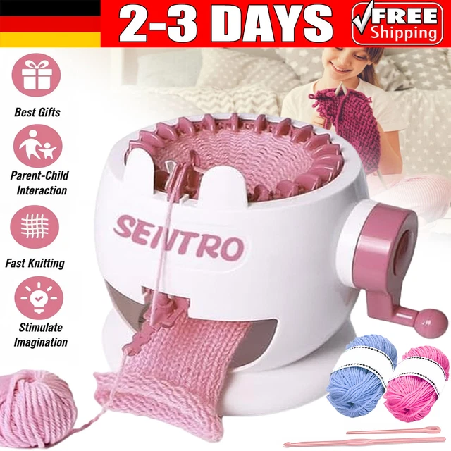 Strickliesel Mit Kurbel DIY Handstrickerei Mini Strickmaschine Spule Stricker Wolle Wickler 317258726956 Strickmühle Elektrisch