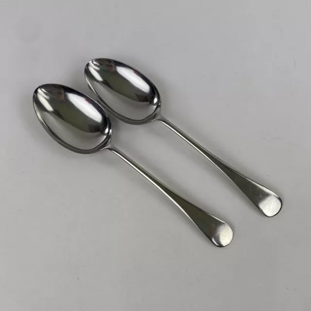 Vintage Kennards LTD Firth Staybrite Old English Serving Spoons Set of 2