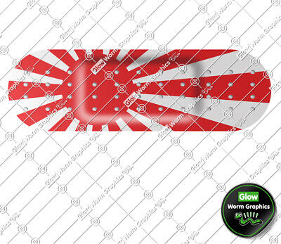 Glow-Worm JDM Band Aid Wakaba Leaf Plaster Drift Japan Car Van VW Flag Sticker Vinyl Decal 
