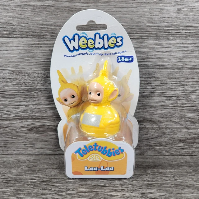 TELETUBBIES LAA LAA Weebles Wobbly Toy Figure Brand New & Sealed Cake