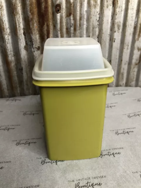 Vintage Tupperware Pickle Keeper w/Strainer Avocado Green 3 pc GREAT CONDITION!