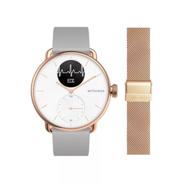 Smartwatch Ibrido, ECG, Frequenza Cardiaca, Ossimetro, Withings Scanwatch 42mm