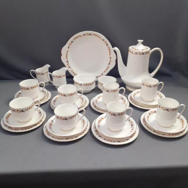 30 Piece, Royal Kent 'Golden Glory' Bone China Tea / Coffee Set 4 Of Each