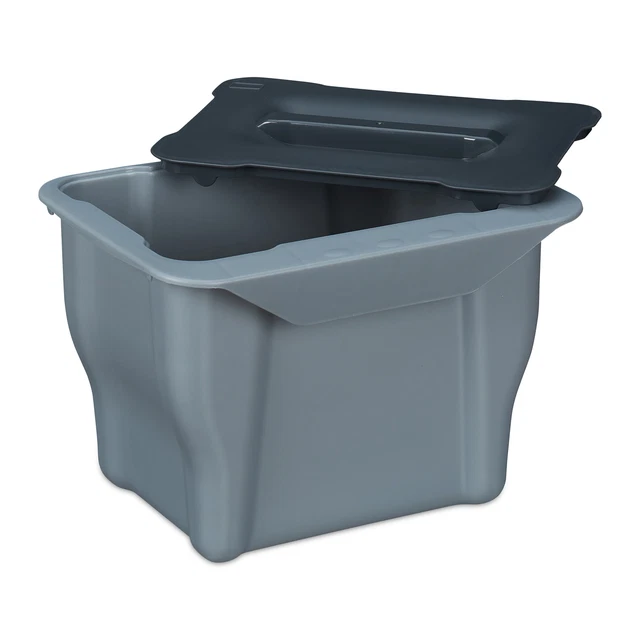 Poubelle à Compost Cuisine 4.5L - Bois Et Inox 304 - Couvercle Anti-odeurs - Design élégant Et Pratique