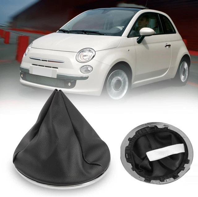 Cuffia Leva Cambio Fiat 600 Seicento 1998-2010 - Pelle Sintetica Nera Con Ghiera - Foto 9