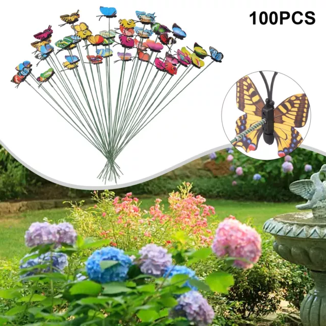 Schmücken Sie Ihren Garten mit 100 hochwertigen PVC Deko Schmetterlingen