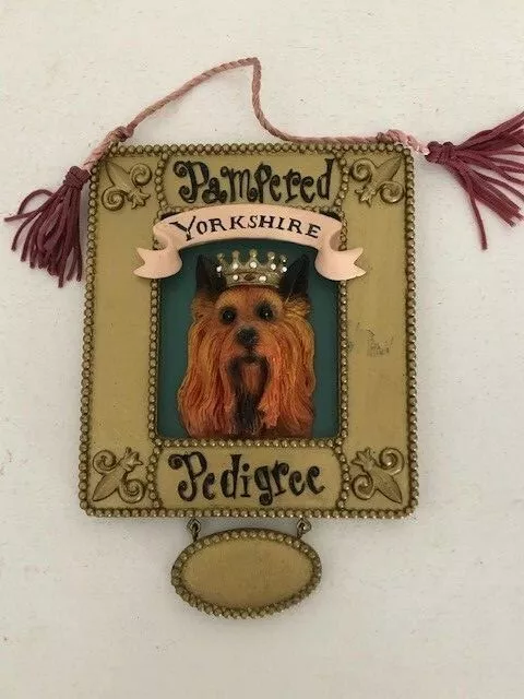 Kurt S. Adler Pampered Yorkshire Terrier Pedigree Ornament YORKIE