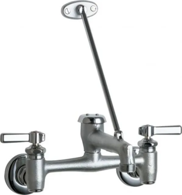 Chicago Faucets 897-CRCF 8.35 GPM Wall Mounted Manual Sink Faucet - Chrome