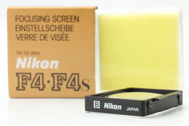 [Casi sin usar en la caja] Pantalla de enfoque Nikon tipo B para F4 F4s F4e...