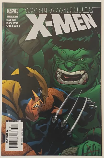 WORLD WAR HULK: X-MEN #2 vs Wolverine! Ed McGuinness MARVEL COMICS 2007 VF/NM