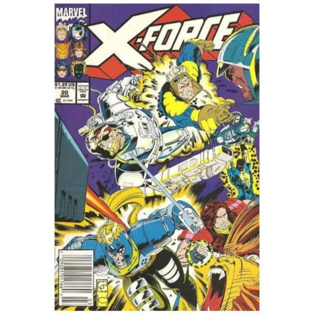 X-Force (1991 series) #20 Newsstand in Fine minus condition. Marvel comics [y,