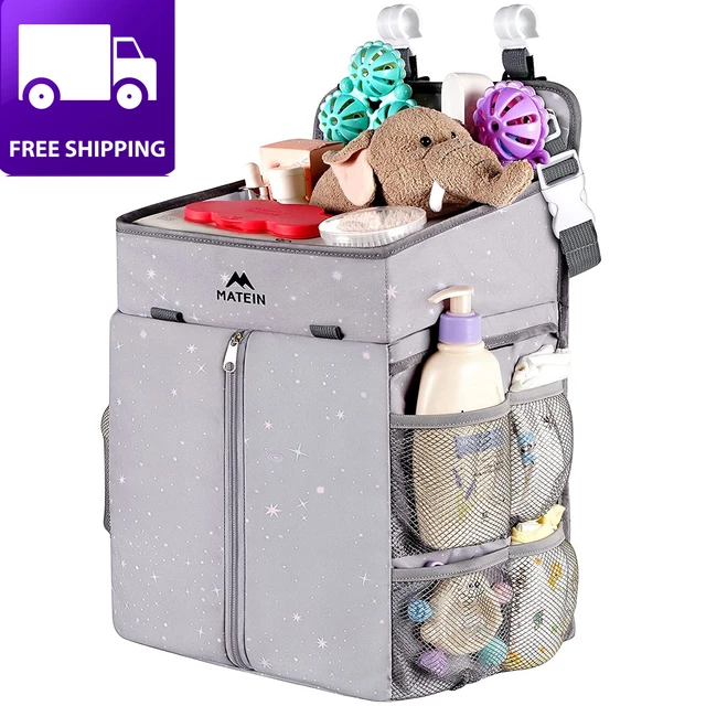 Hanging Diaper Caddy, Portable Diaper Organizer Stacker, Nursery Storage for Cha
