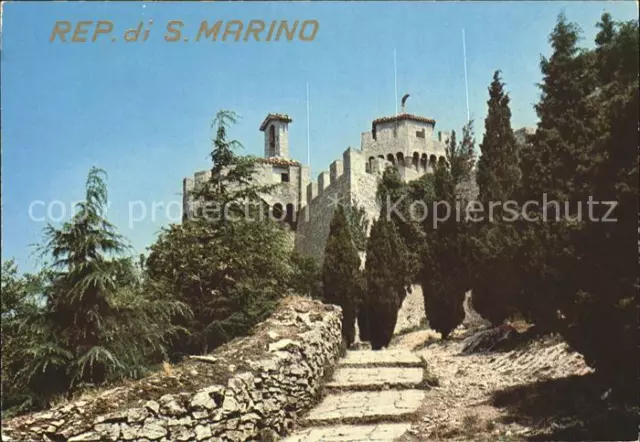 72374790 San Marino Repubblica Panorama Aufstieg Burg San Marino