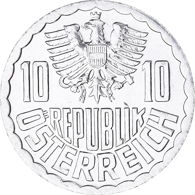 [#388470] Coin, Austria, 10 Groschen, 1994, MS, Aluminum