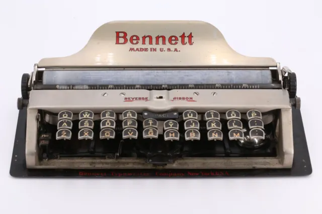 Early 1900's Bennett Typewriter with Original Cover