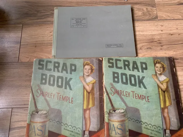 Collection Of 3 Shirley Temple Scrap Books Plus Autograph