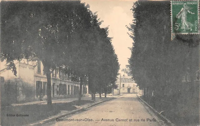 CPA-Beaumont-sur-Oise avenue Carnot et rue de Paris (126491)