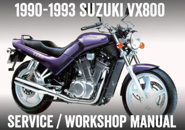 Suzuki 1990-1995 VX800 Workshop Service Repair Manual CD PDF