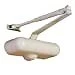 Commercial / Residential Light Duty Door Closer - Ivory + Aluminum