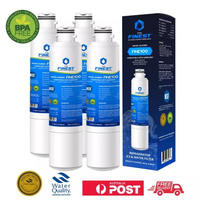 4 x Compatible Water Fridge Filter replaces Samsung Aquaport AQP-FF27A