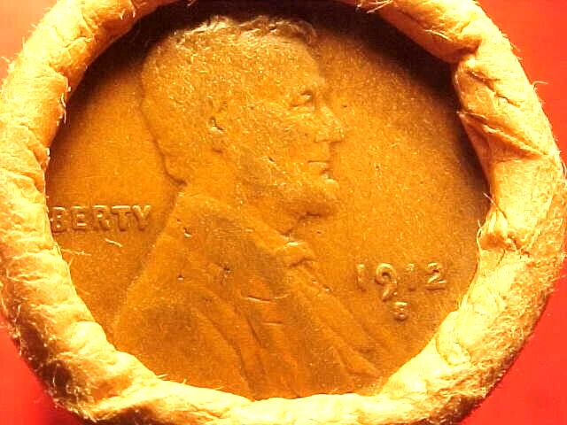Old Roll  1909 Vdb / 1912-S Lincoln Wheat Cent Penny Ends San Francisco Wrap+++